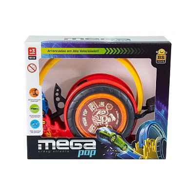 Lançador Mega Pop - Vermelho - BS Toys