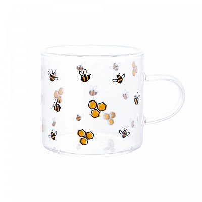 Caneca Bee Vidro Borossilicato - 125ml - Lyor