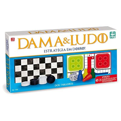 Jogo Dama e Ludo - Nig Brinquedos