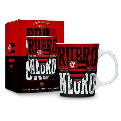 Caneca Porcelana Premium Flamengo - Brasfoot