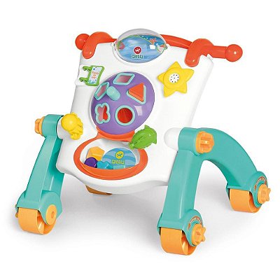 Andador Didático 3 em 1 - Branco - Calesita