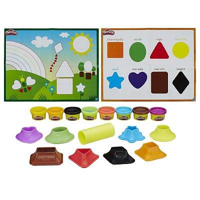 Conjunto Play-Doh Moldar e Aprender - Cores e Formas - Hasbro