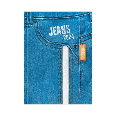 Agenda Diária Costurada Jeans 2024 - Bolso - Tilibra