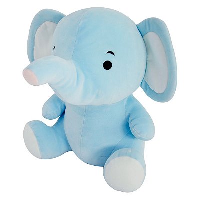 Pelúcia Elefantinho Baby - Azul - DM Toys