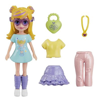 BONECA POLLY POCKET KIT CACHORRO FANTASIA - Babu Brinquedos