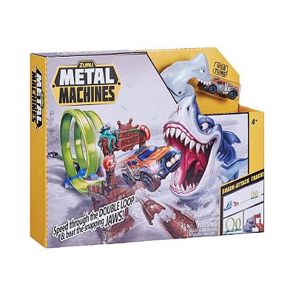 Pista de Carrinho Zuru Metal Machines - Ataque do Tubarão - Candide