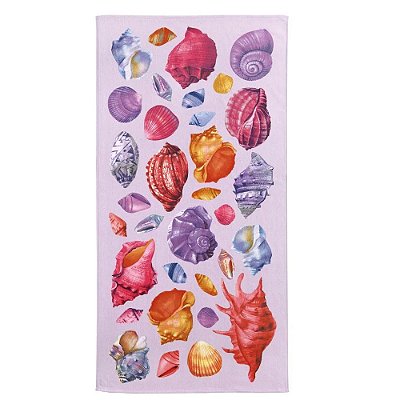 Toalha de Praia - Conchas Roxa - Döhler