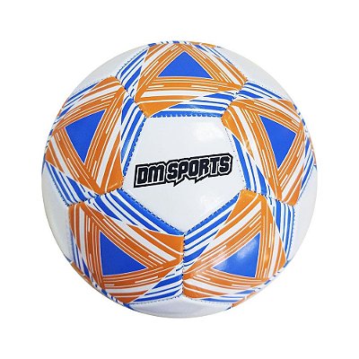 Bola de Futebol PVC - Laranja e Azul - DM Toys