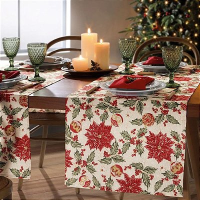 Trilho de Mesa Celebra 45 x 160cm - Natal 106 - Döhler