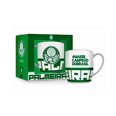 Caneca de Porcelana 300ml - Palmeiras 2 - Brasfoot