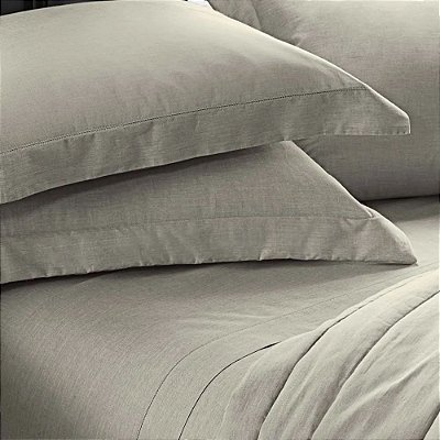 Jogo De Cama Chambret Casal 200 Fios - Silver - Kacyumara