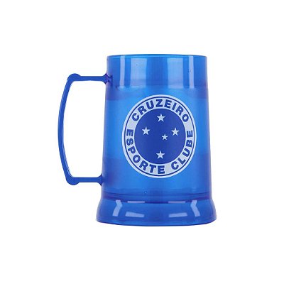 Caneca Gel 300ml - Escudo Cruzeiro Azul  - Brasfoot