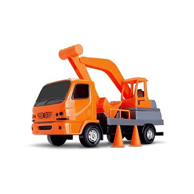 Caminhão Obras Ultra-Truck - Laranja - OMG Kids