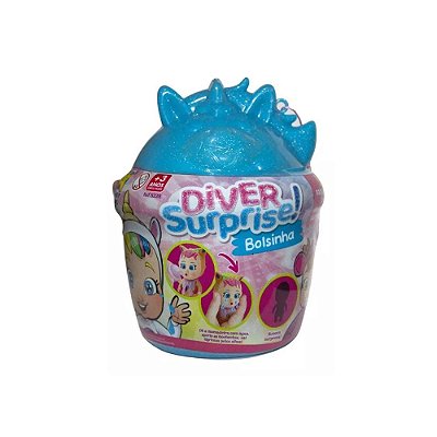 Boneca Bolsa - Mama e Chora - Azul - Divertoys