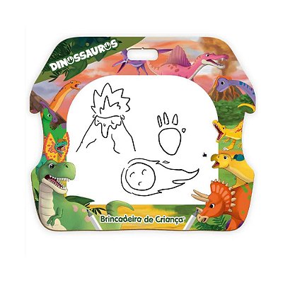 Lousa Divertida Dinossauros - Brincadeira de Criança