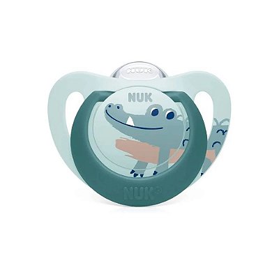 Chupeta Star Silicone +18 Meses - Jacaré - Nuk