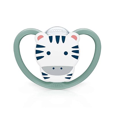 Chupeta Bico de Silicone Space +6 Meses - Zebra - Nuk