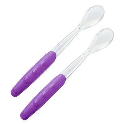 Kit Colher de Silicone Easy Learning - Roxo - NUK