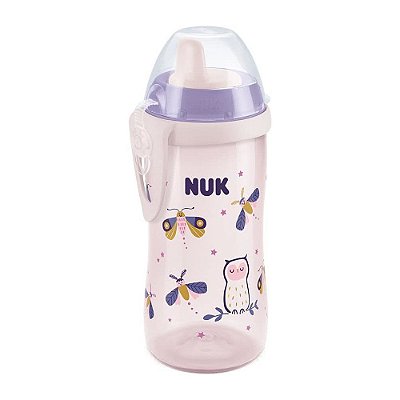 Copo Antivazamento Kiddy Night Brilha no Escuro - 300ml - Rosa - NUK