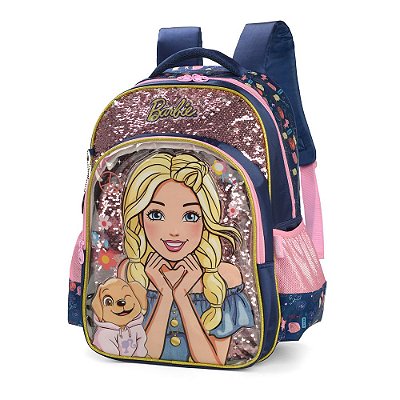 Mochila de Costas Barbie Azul - Luxcel