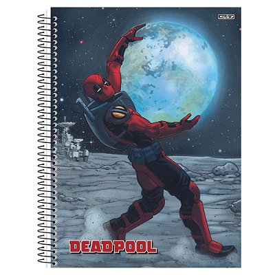 Caderno Deadpool Terra - 160 Folhas - São Domingos
