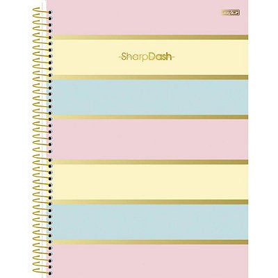 Caderno Sharp Dash Listras - 80 Folhas - São Domingos