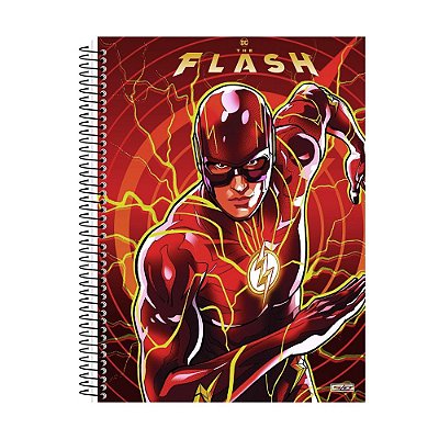 Caderno Espiral The Flash - Flash - 80 folhas - São Domingos