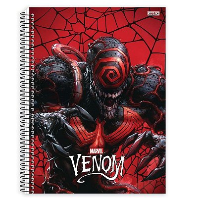 Caderno Venom Ataque - 160 Folhas - São Domigos