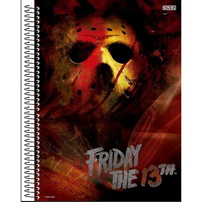 Caderno Horror Friday The 13 - 80 Folhas - São Domingos