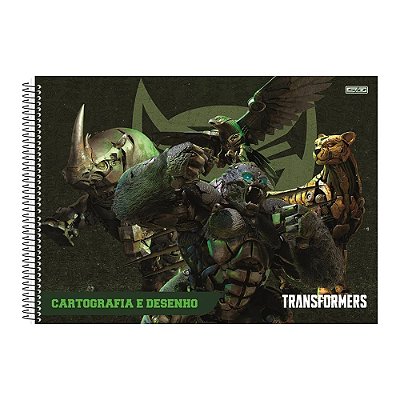 Caderno de Cartografia e Desenho Transformers - Decepticons - São Domingos