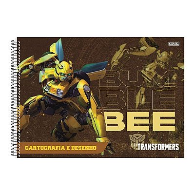 Caderno de Cartografia e Desenho Transformers - Bumblebee - São Domingos