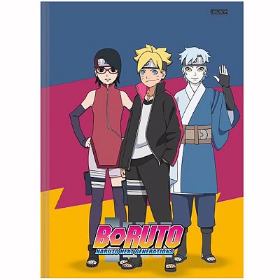 Caderno Brochura Boruto Personagens - 80 Folhas - São Domingos