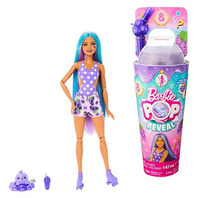 Boneca Barbie Pop Reveal - Série de Frutas - Uva - Mattel