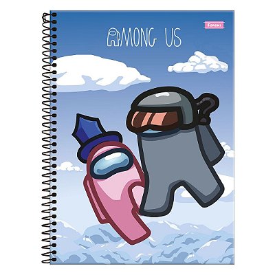 Caderno Amoung Us Nuvens - 160 Folhas - Foroni