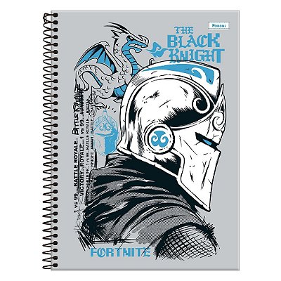 Caderno Fortnite Dragão - 160 Folhas - Foroni