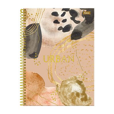 Caderno Urban - Bege - 160 Folhas - Foroni