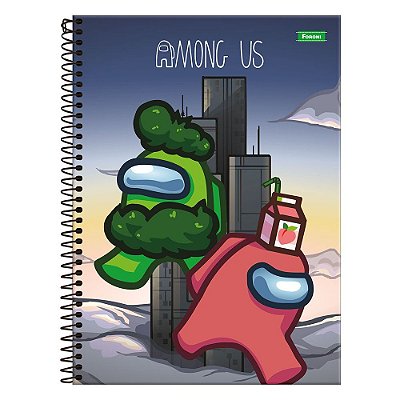Caderno Amoung Us - Caixinha de Suco - 80 Folhas - Foroni