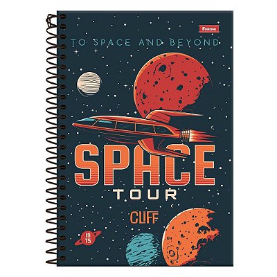 Caderno Universitário Cliff - Space - 80 Folhas - Foroni