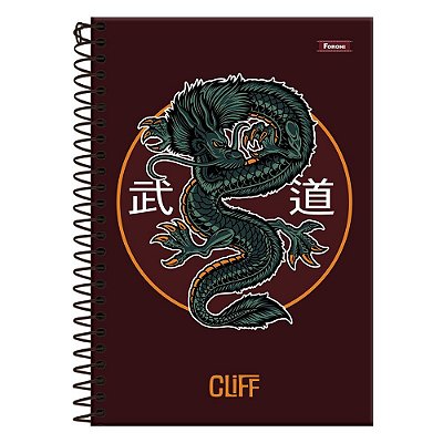 Caderno Universitário Cliff - Dragão - 80 Folhas - Foroni