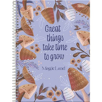 Caderno Magic Land - Great Things - 80 Folhas - Foroni