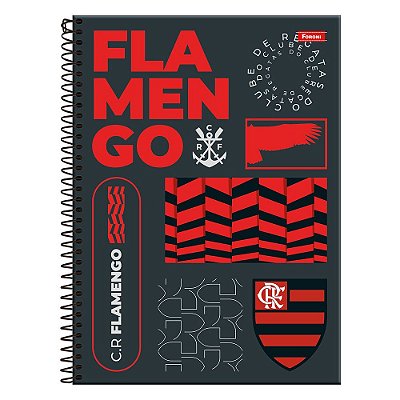 Caderno Flamengo - CRF - 240 Folhas - Foroni