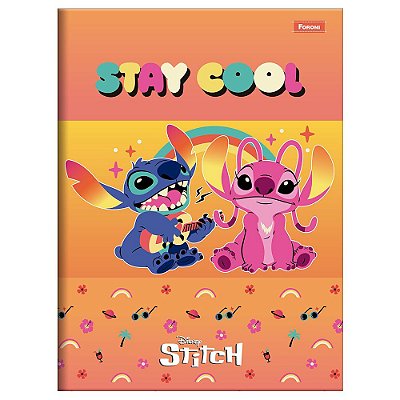 Caderno Brochura 1/4 Stitch 80 Folhas - Stay Cool - Foroni