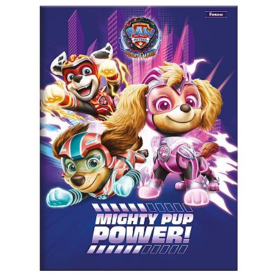 Caderno Patrulha Canina Mighty Pup - 80 Folhas - Foroni