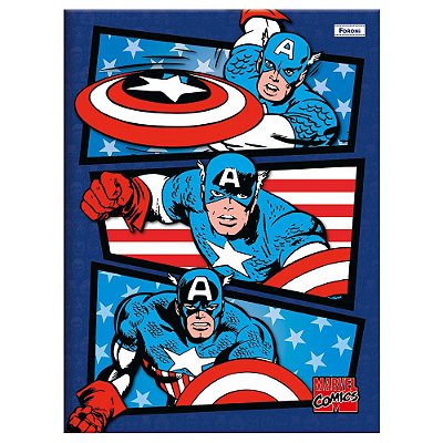Caderno Marvel Capitão América - 80 folhas - Tilibra