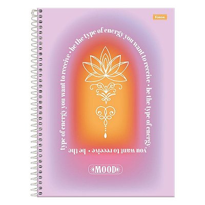 Caderno Universitário Mood - 80 Folhas - Receive - Foroni