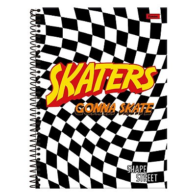 Caderno Shape Street Gonna Skate - 160 Folhas - Foroni