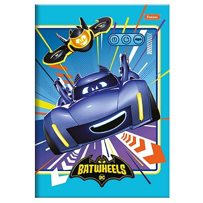 Caderno Brochura Batwheels - Azul Claro - 80 Folhas - Foroni