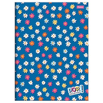 Caderno Brochura Pop Collection - Flores - 48 Folhas - Foroni