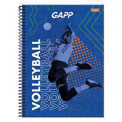 Caderno Universitário Gapp - Volleyball - 10 Matérias - Foroni