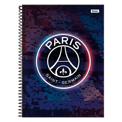 Caderno Paris Saint-Germain - Brasão - 160 Folhas - Foroni